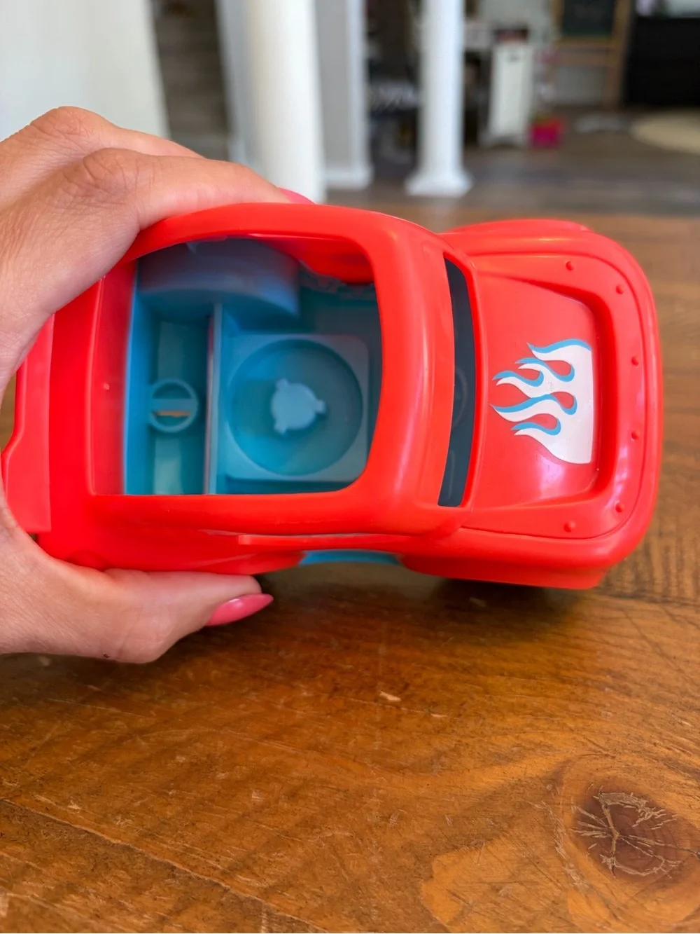 Fisher Price Little People red racing car as is